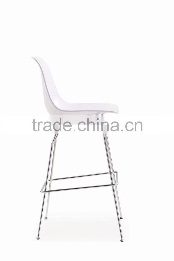 plastic bar stool, metal frame high plastic chair, plastic commercial bar stool high chairs DU-0924H