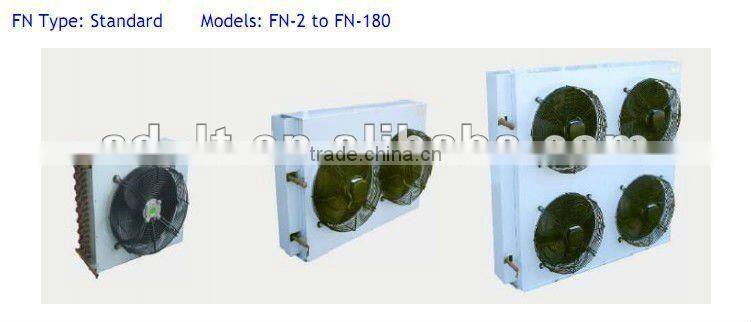 FN High Efficient Freon Refrigeration Equipment Air Cooled Condenser with Steel Plate and Sprayed Surface R404A,R407C,R134A