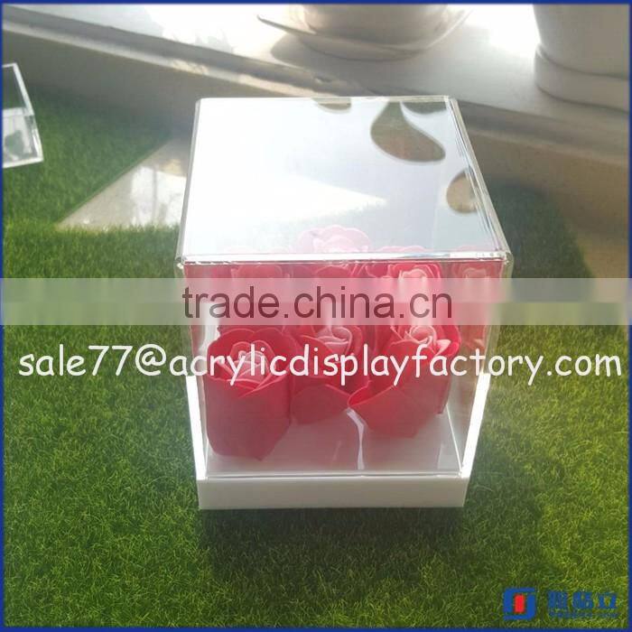 high quality factory price countertop clear acrylic diplay box/ acrylic watch product diplay