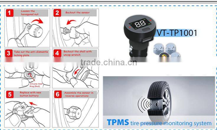 car radio tpms with automatic connection