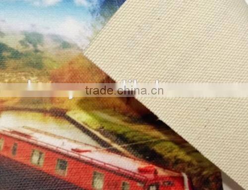 Solvent Matt Cotton Canvas yellow back Digital printing 330gsm 16S*16S