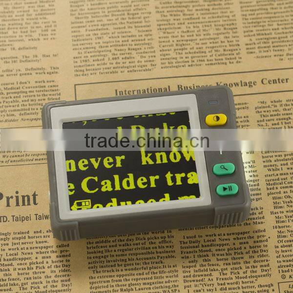 3.5 inch Handheld Portable LCD Video Digital Magnifier in 7 Color with Modes Battery Powered TV out Zoom Freeze