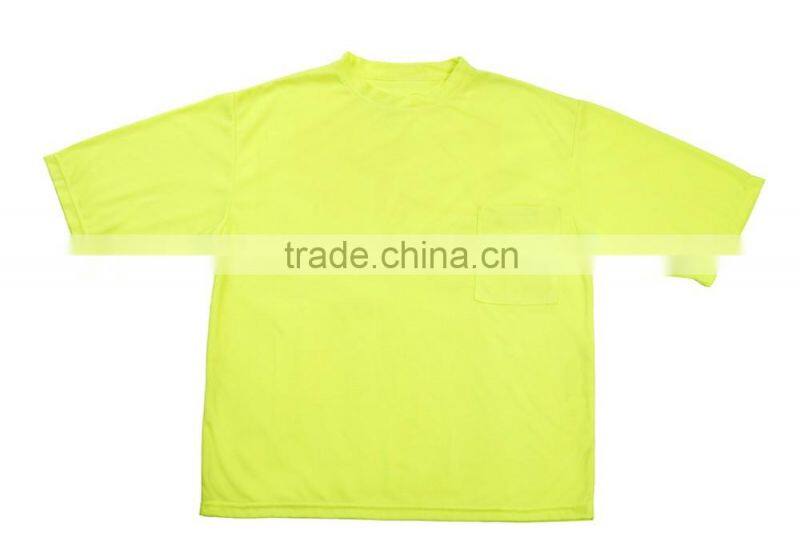 High Quality Hi-Vis Reflective Safety Work Shirt Fashion Casual Running Shirt High Visibility