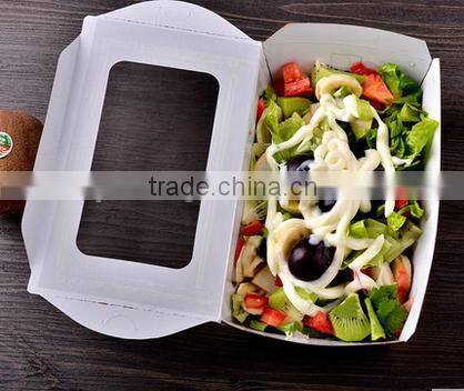 Food grade kraft paper take-out packaging box,fast food packaging box