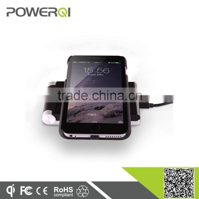 Mobile phone accessory Qi compatible wireless receiver case for iPhone 6 plus(i600 plus)