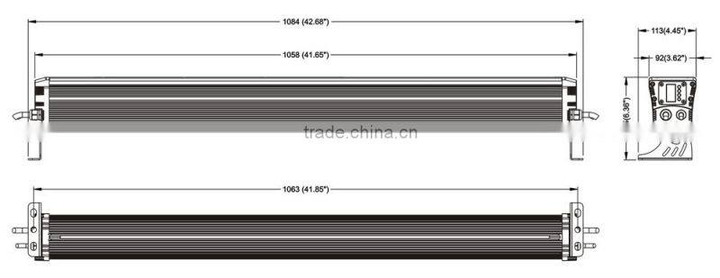 RGBWA five in one 18x12w wall washer lighting/ outdoor wall bar light