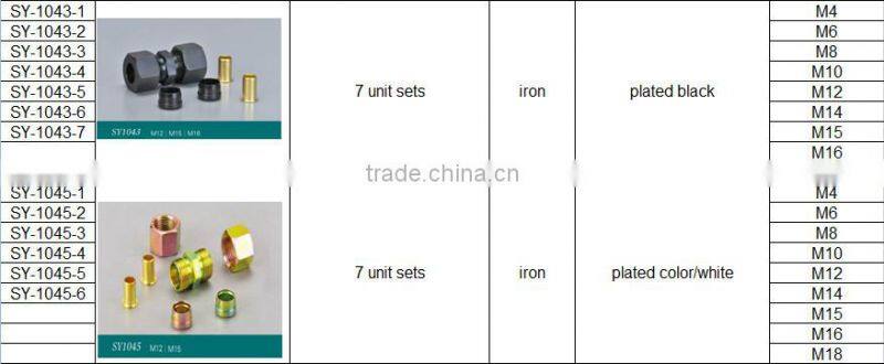 Quick 7 units high quality pipe bolt and nut