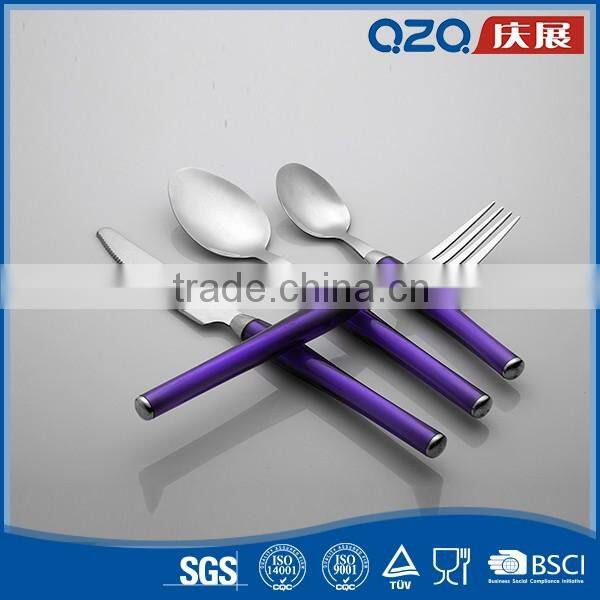 High-performance polish purple high quality korean cutlery style