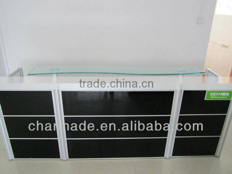 2012 new design stylish QQ318 style reception desk office furniture