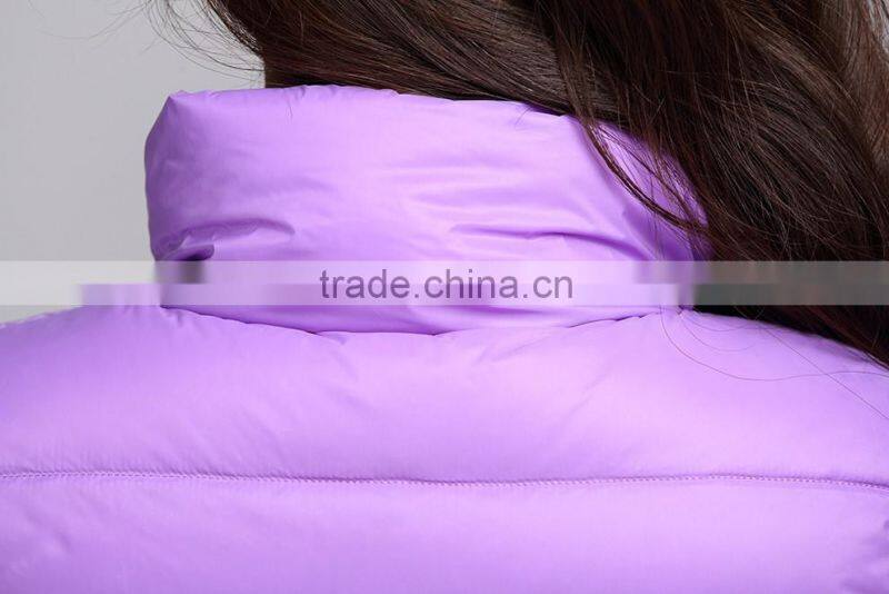 purple Puffer polyester Waistcoat Women