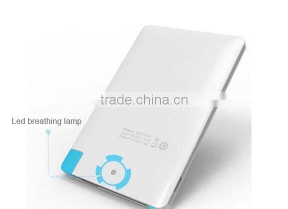 promotional gift customize logo power bank credit card custom