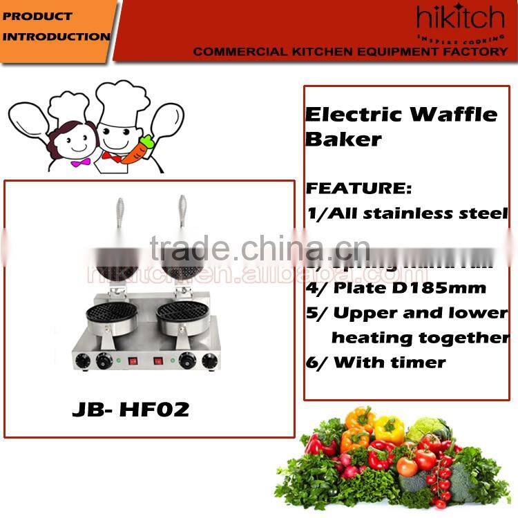 Stainless steel double head industrial waffle maker electric waffle baker