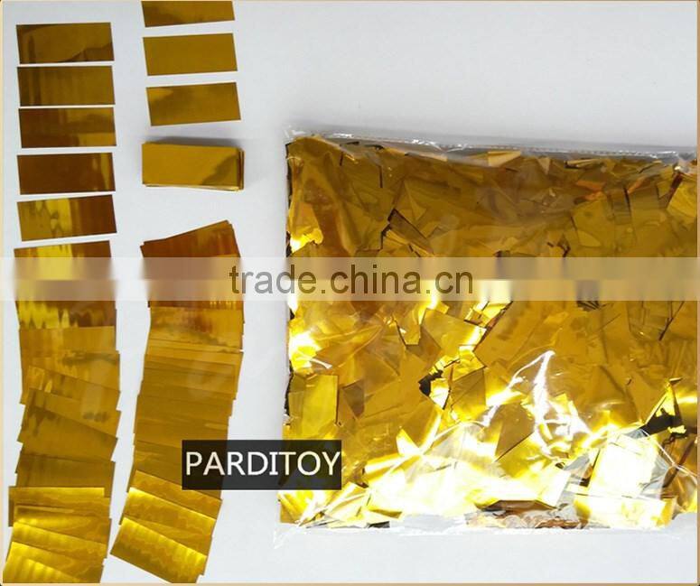 Confetti cannon refill bulk mylar confetti gold and silver