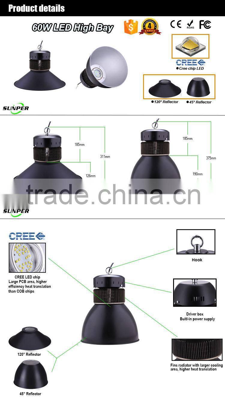 Industrial Factory induction light high bay lamps