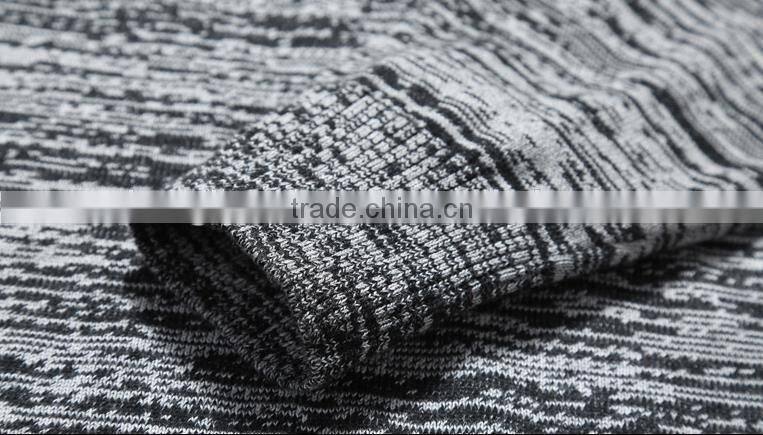 Mens fashion contrast color cotton knit pullover sweater