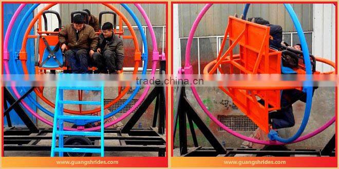 Supper fun! hot selling theme park amusement games human gyroscope rides for sale
