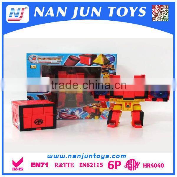 New design transform robot plastic toys for kids