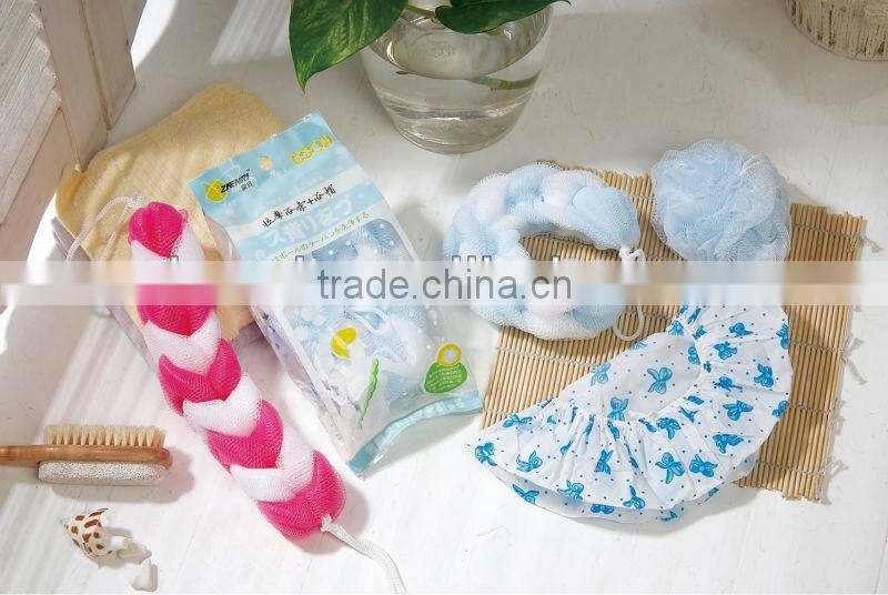 bath set, bath gift set. with bath sponge .bath belt .shower cap