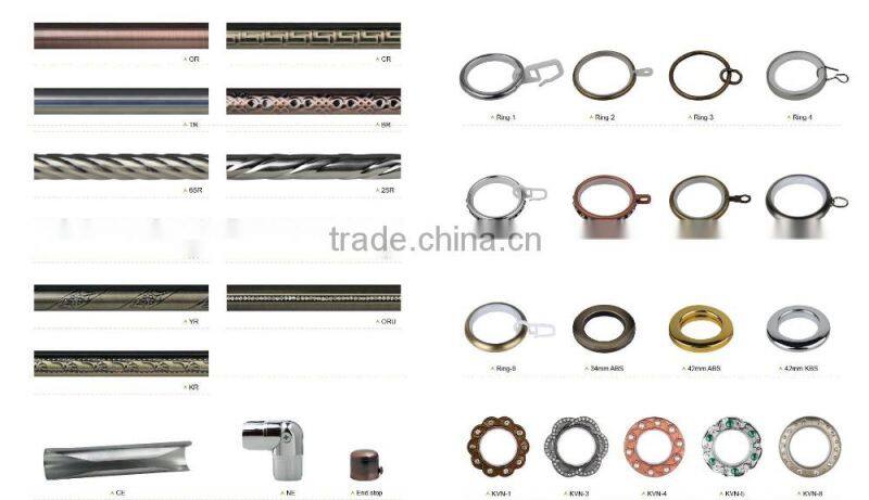 Hot sale bay window wooden curtain pole