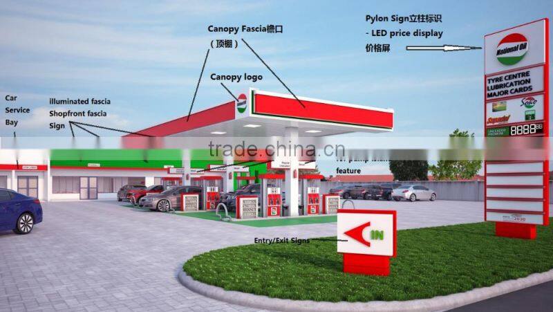 factory price led display high price board in gas station