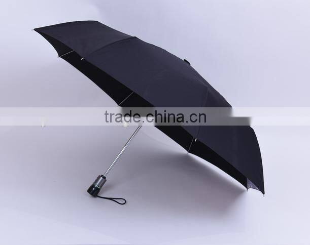 190T Fabric with Teflon Strong windproof superlight frame 8 ribs automatic travel umbrella with Aluminium frame