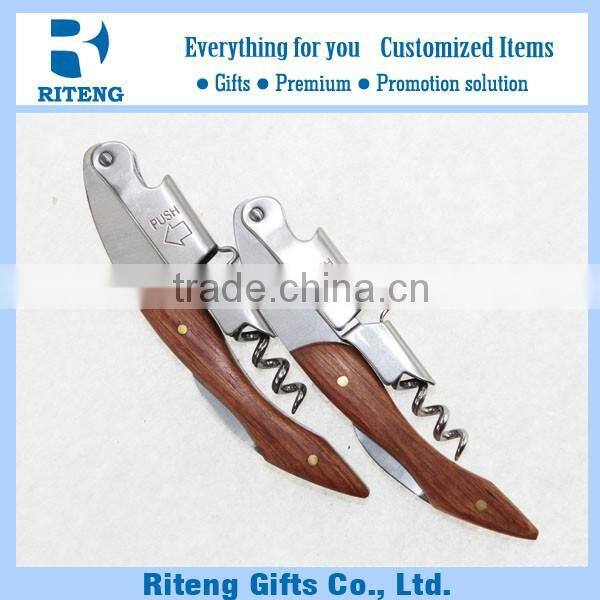 Classic Stainless Steel Wood Handle Opener