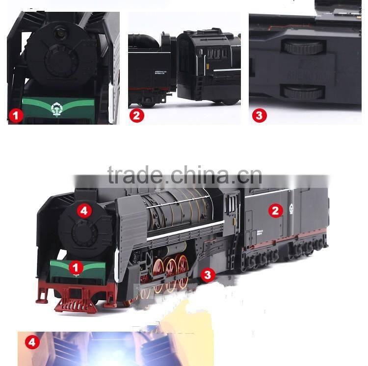 861WB classic retro-style alloy model train steam locomotive sound and light back toys HO scale 1:87