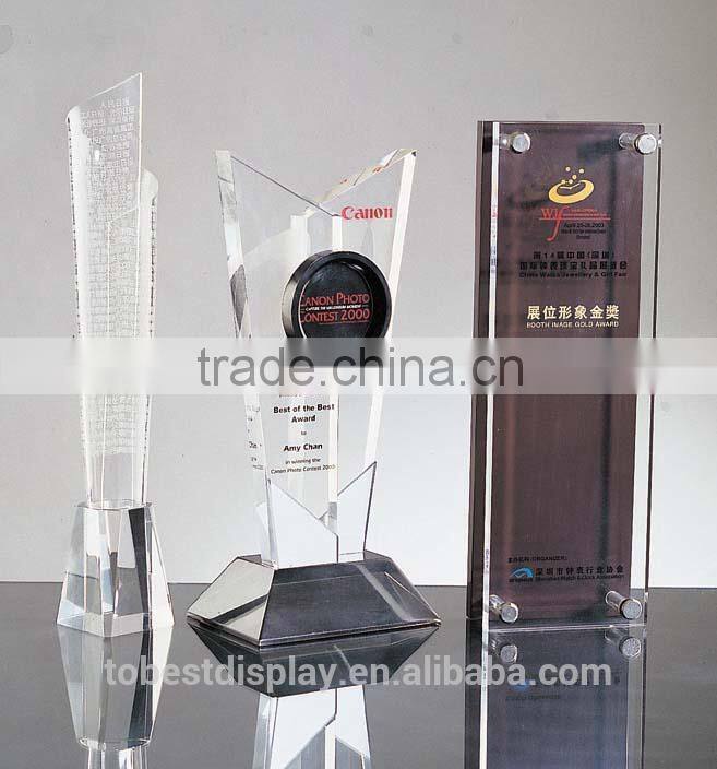 wholesale new design crystal trophy award medal