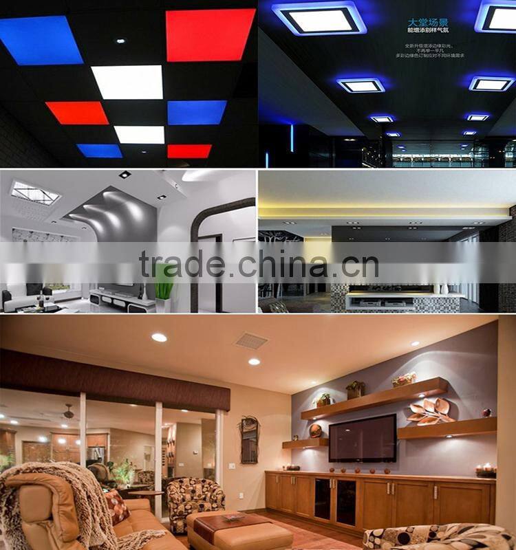 Factory Price!! 2016 new product Double color changing round square ceiling led light,led panel light square,led panel