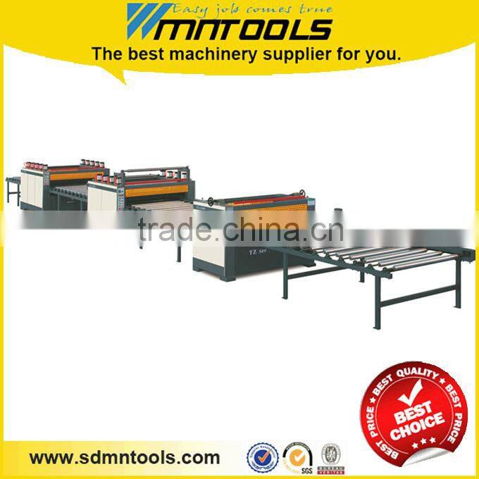 Wood texture paper / pvc sticking machine