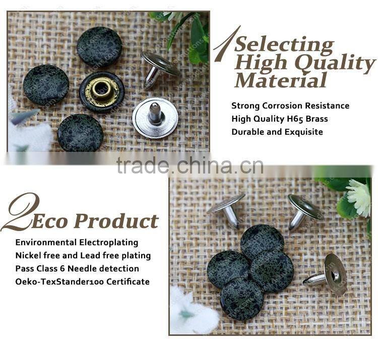 Painting Metal Rivets Shoes Rivets,Black Leather Rivets for Sale