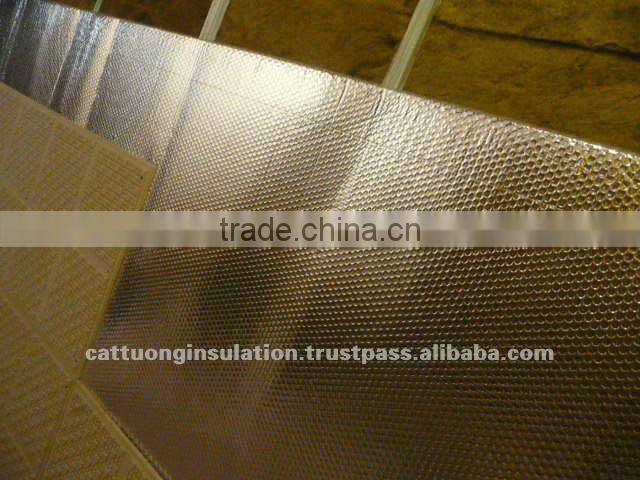 Sound Heat Material Insulation for construction and transport container with bubble air, aluminum and MPET foils