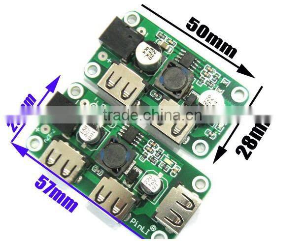 3 output ports USB 5V 3A dc dc step down power supply modules 8V 10V 12V 14V 15V 18V 20V to 5V 3A mobile phone battery charger