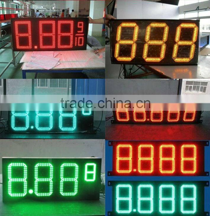 10" 8.888 Green LED gas price sign