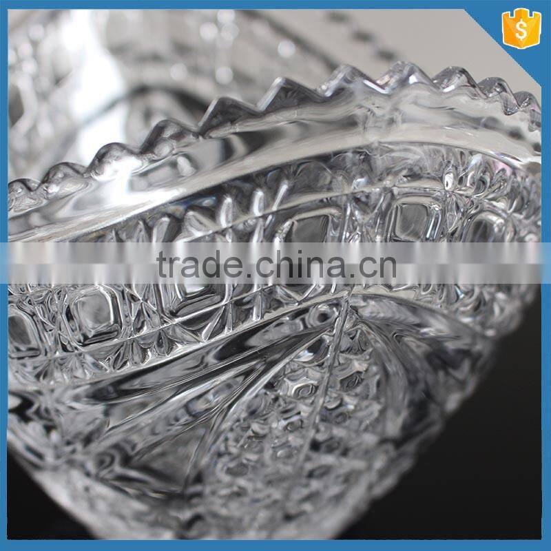 Wholesale popular design dinnerware crystal glass punch bowl