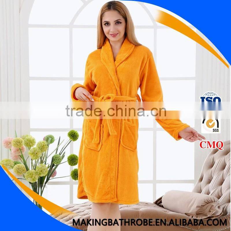 OEM factory sexy see through 100% polyester bathrobe sleepwear for women