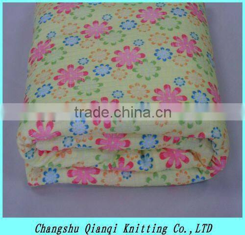 Double-side print terry cloth fabric cloth