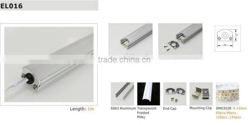 customized dimension and spec LED Aluminum profile for LED strips aluminum profile