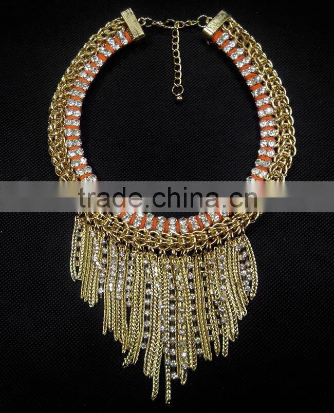 Water Drop Rhinestone Necklace For Women Choker Collar Necklace Fashion Jewelry