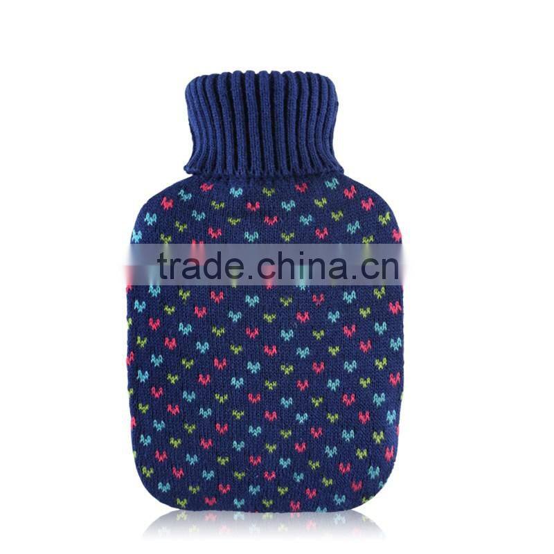 Large Soft Cute Hot Water Bottle 1800ml with Knit Cover free sample