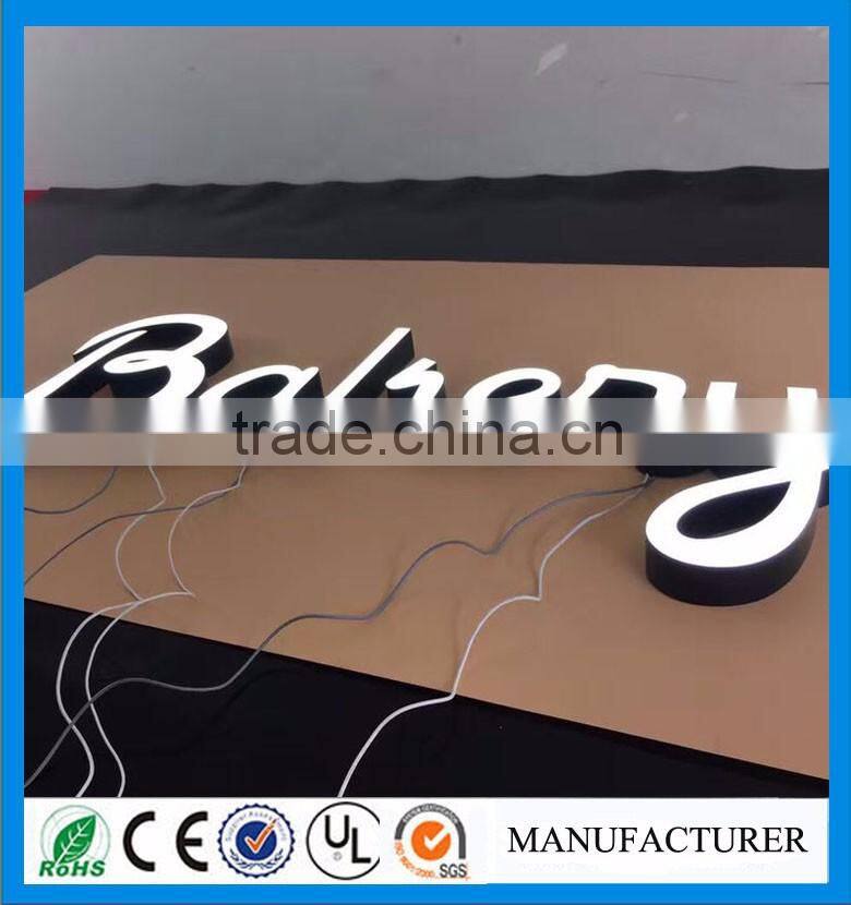 Factory outlets waterproof led shop epoxy resin sign