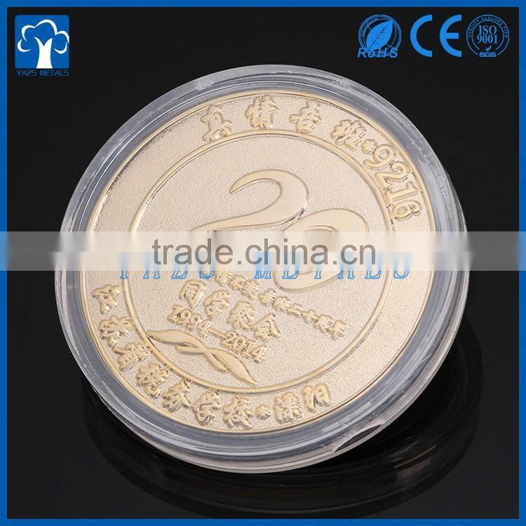 custom soft enamel gold sovereign award coin