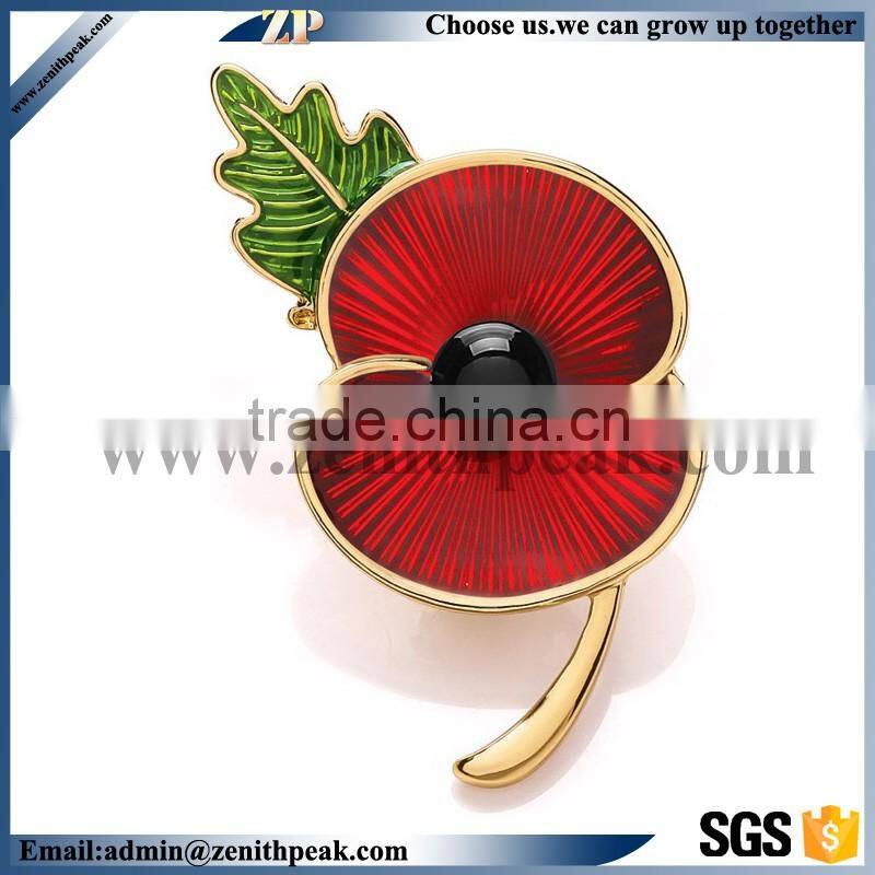 enamel flag shape metal lapel pin