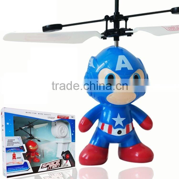 New Year Gift 2016 Infrared Induction Flying Astronaut Toy HY-830A Yiwu Toys Market Flying Spaceman Educational Toys For Kids