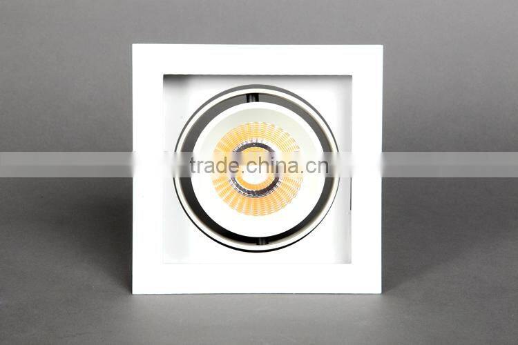 Downlighting led 20w cob recessed led grille light