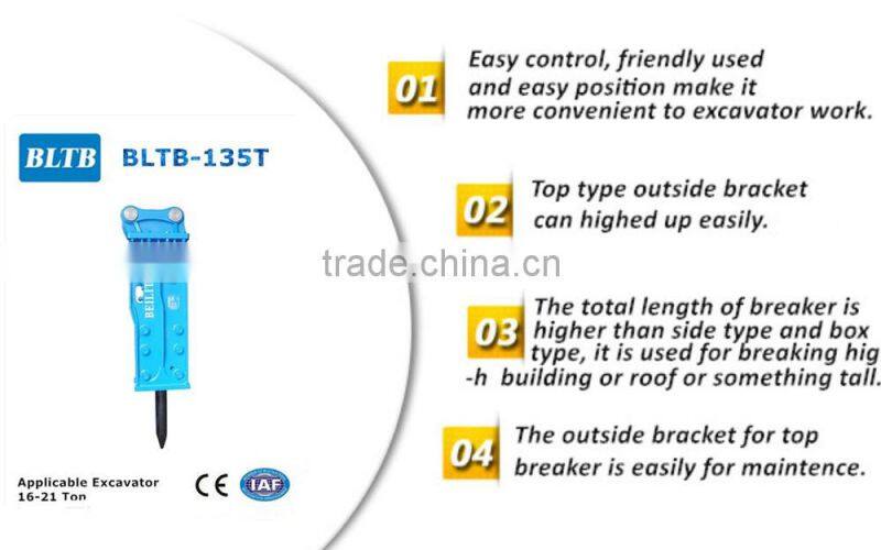 BLTB-135T Top Type high quality Hydraulic Hammer suitable for 16-21 ton excavator
