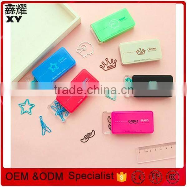 Cute children stationery assorted designs metal bookmark clip