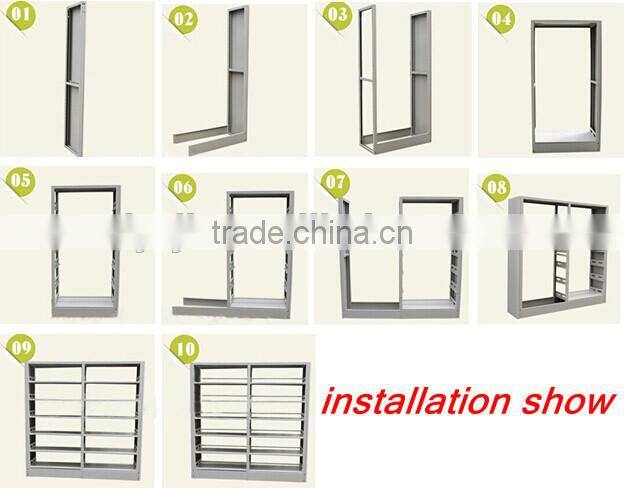 2014 hot sale colorful double side library furniture metal library bookshelf