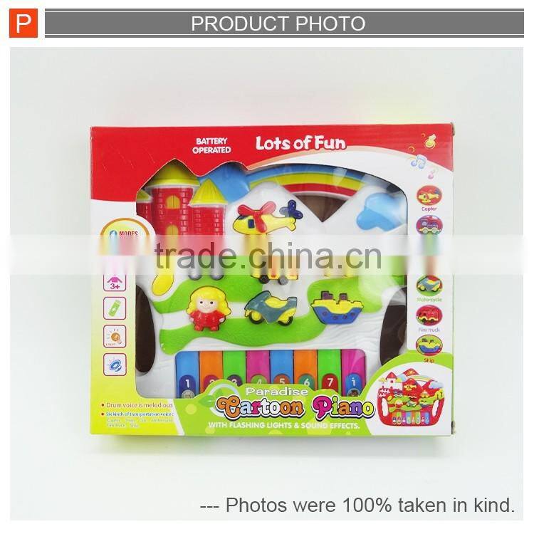 NEW Plastic cartoon B/O keyboard with intelligent function for kid