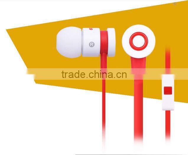 Fashional and Novelty colorful inear earbuds with mic for iphone